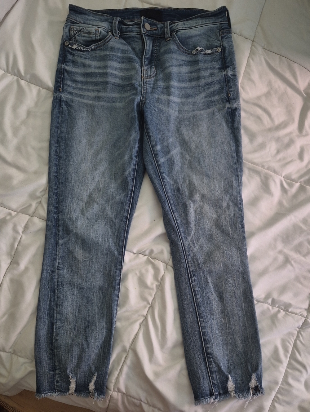 Women's Light Wash Ankle Cropped Jeans